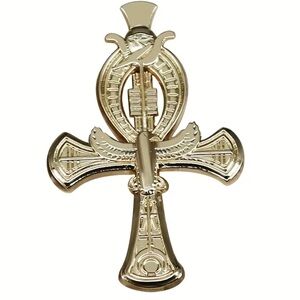 Elegant Gold Ankh Pin